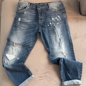 Made in Italy Casual Distressed Denim Jeans for Men